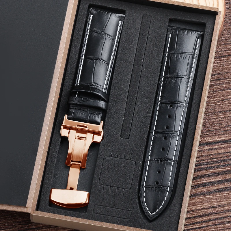 Genuine Cowhide Watch Straps with Box