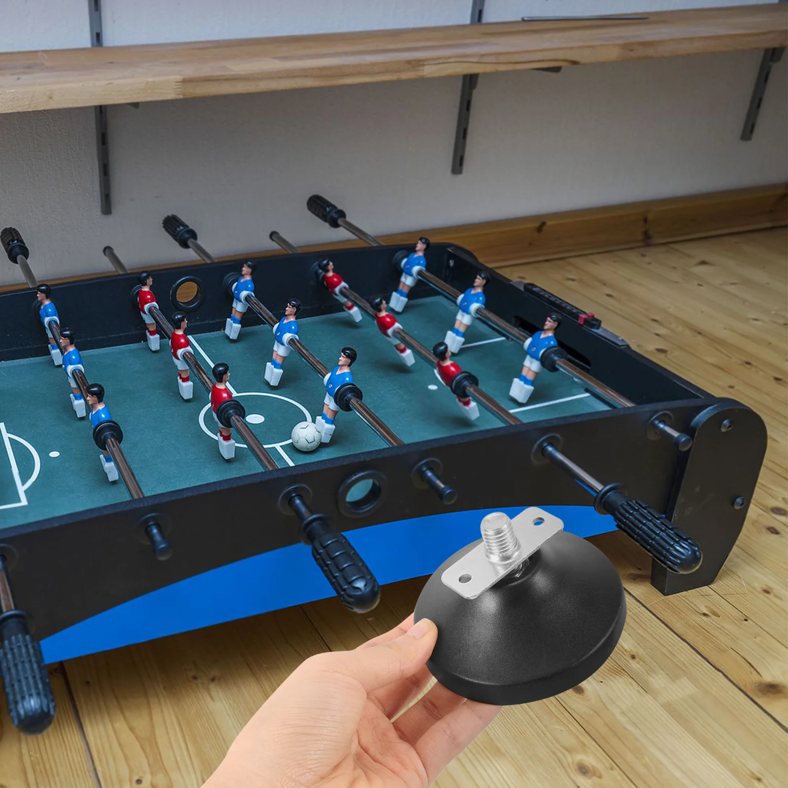 Niveladores de pies de mesa de fútbol ajustables, almohadillas antideslizantes de 3,5 pulgadas para mesa de juegos de futbolín, gabinete, nivelación de muebles giratorios, 4 Uds.
