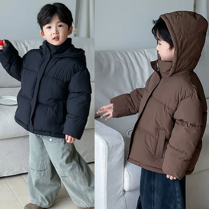 

Зимнее пальто для девочек и мальчиков, теплая стеганая куртка, парка с капюшоном, утепленная куртка для мальчиков и девочек, размер 2, 3, 4 5 6 7 8 9 10 11 12 13 14 лет