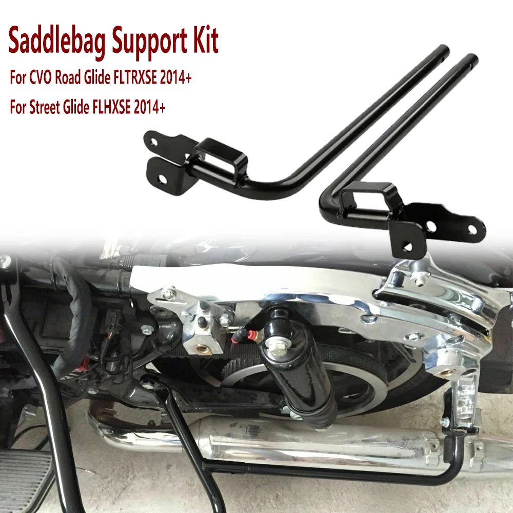 

Motorcycle Accessory Black Saddlebag Support Bracket Hardware Kit Fit For Harley Electra Street Glide 2014-2024