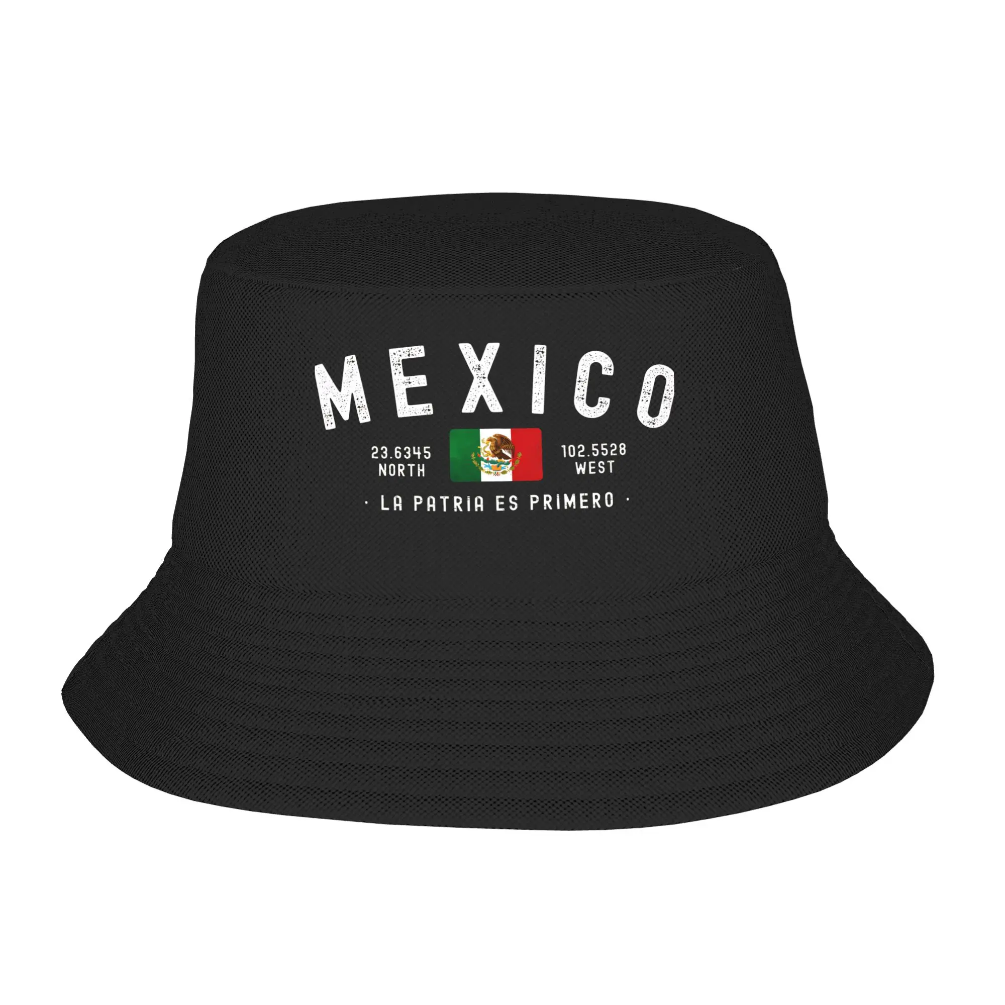 Cute Pray for Mexico flag Bucket Hat For Woman Lightweight  Bob Hats Caps Beach Vacation Getaway Headwear