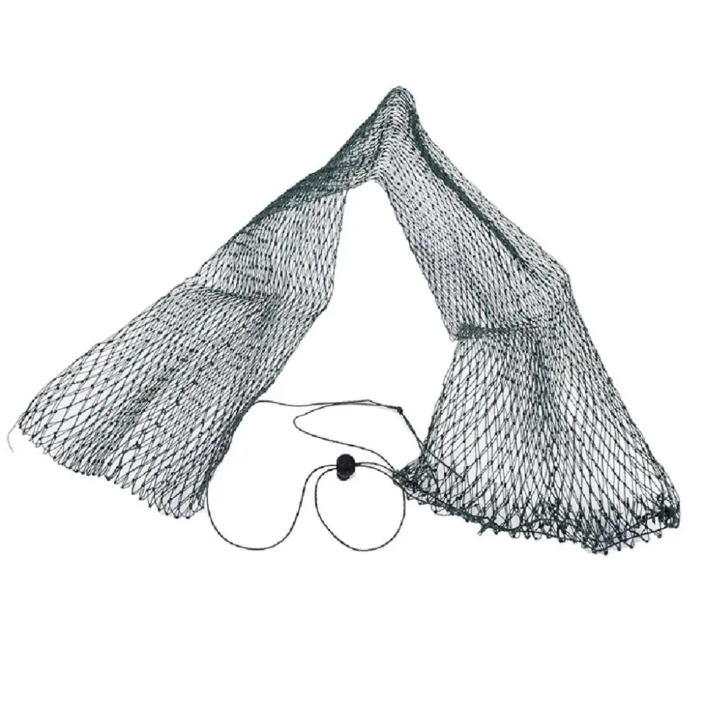 4-strand Wire Fishing Net Strong Load-bearing Capacity No-deformed Folding Fish Bag Bundle Buckle Nylon Fishing Tackle Mesh