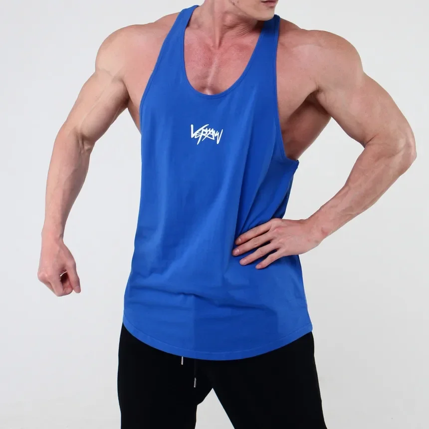 Men's Tank Tops Y Back Stringer Sleeveless Shirts for Men Workout Gym Bodybuilding