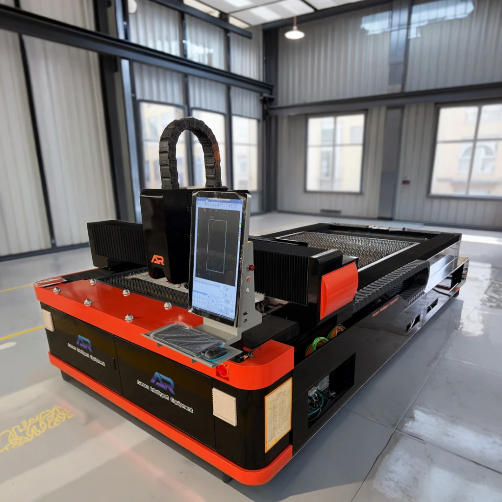 

Лазерный станок для резки волоконным лазером AURORA 3000W 6000W с одним столом, прямые продажи с завода, высокая точность, конфигурация ЧПУ AI/BMP/PLT