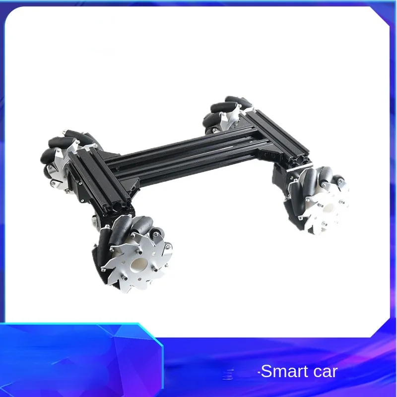 Best selling 100mm smart car with heavy load DIY metal chassis 42 stepping motor