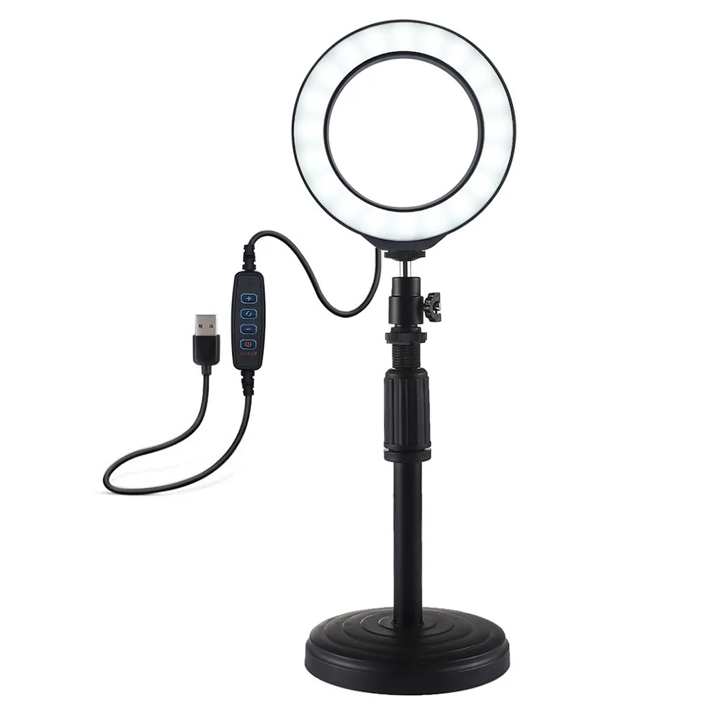 

With Tripod Light LED 3 Ring Light Phone USB Holder Modes Cell Stand 16Cm Teaching Phone Laptop Phone Mount Phone Shower Mount