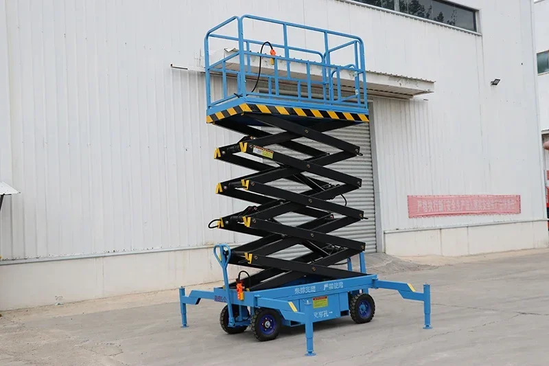 Tracked Scissor Lift Platform Aerial Work Platform (AWP) Hydraulic Scissor Lift – Rugged Hydraulic Lift for Uneven Terrain