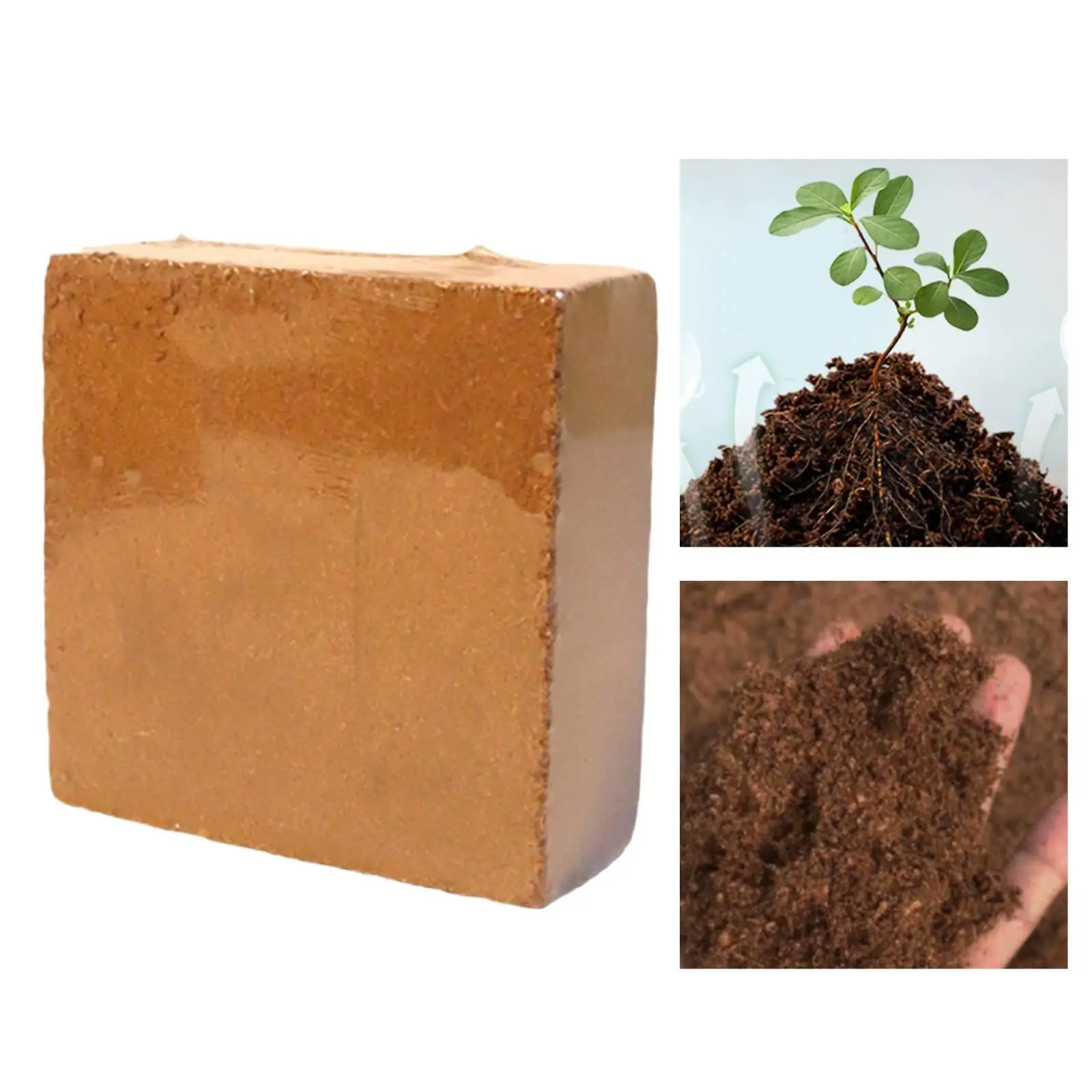 Cocos Coir Brick Balcony Indoor Outdoor Coconut Coir Coconut Coir Brick Yard for Potting Planter Seedlings Flowers Flower Bed