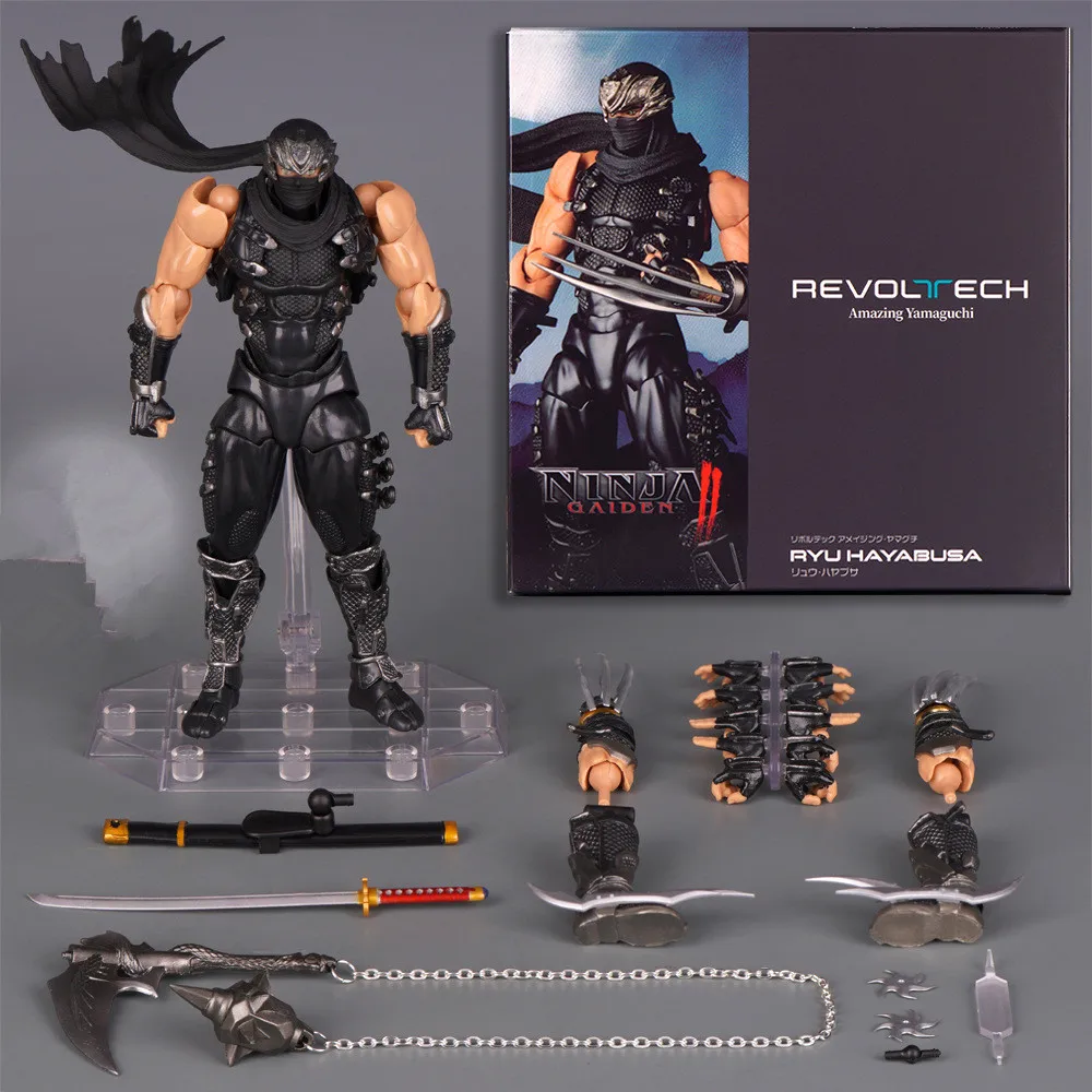 

Revoltech Ninja Gaiden RYU HAYABUSA Action Figure Kaiyodo Amazing Yamaguchi Razor’s Edge Figurine 17cm PVC Collection Model To
