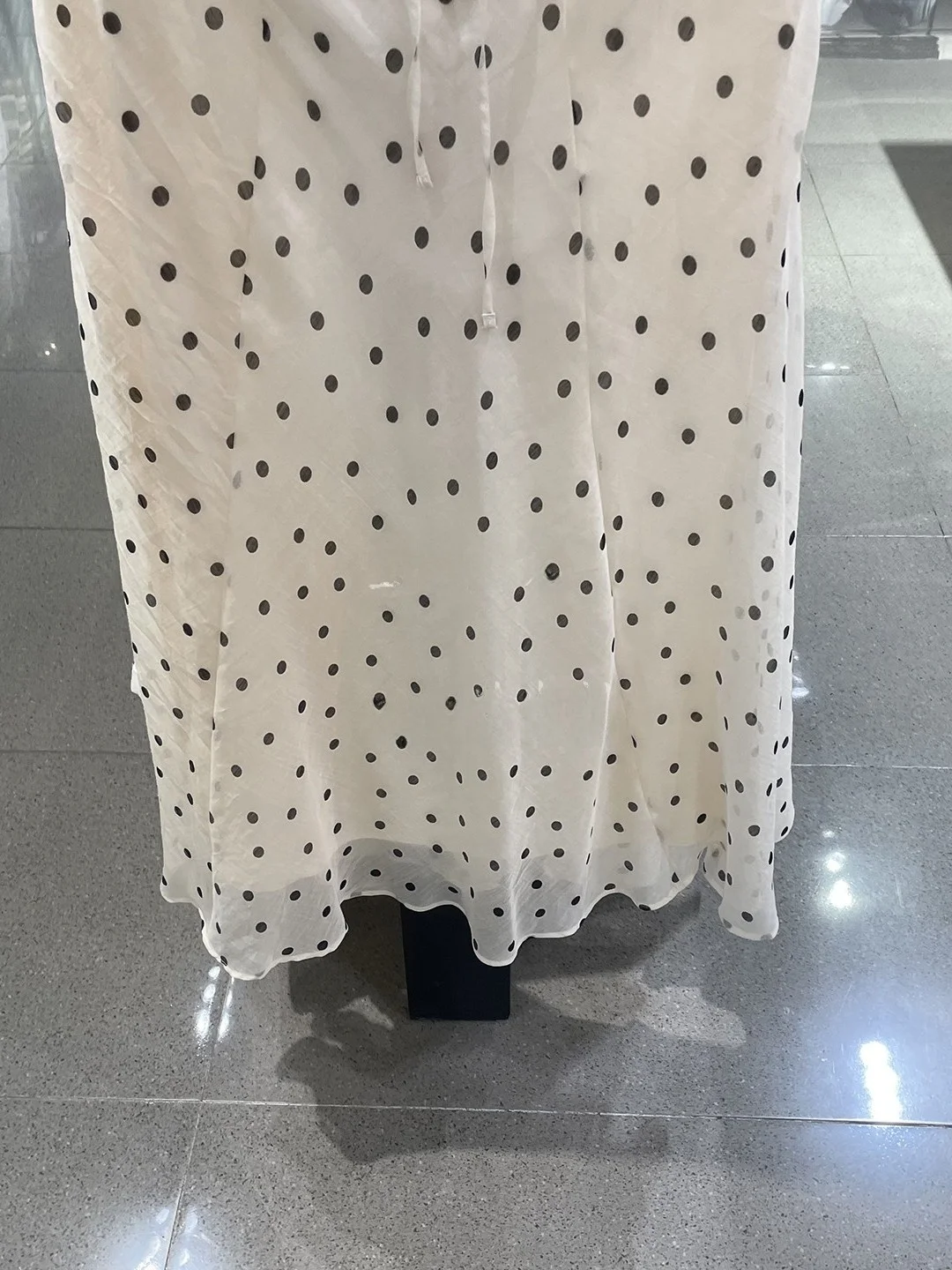 Summer 2026 New Arrival High Waist Midi Skirt Women's Fashionable Polka Dot A-Line  Dress Elegant Personality Half-length