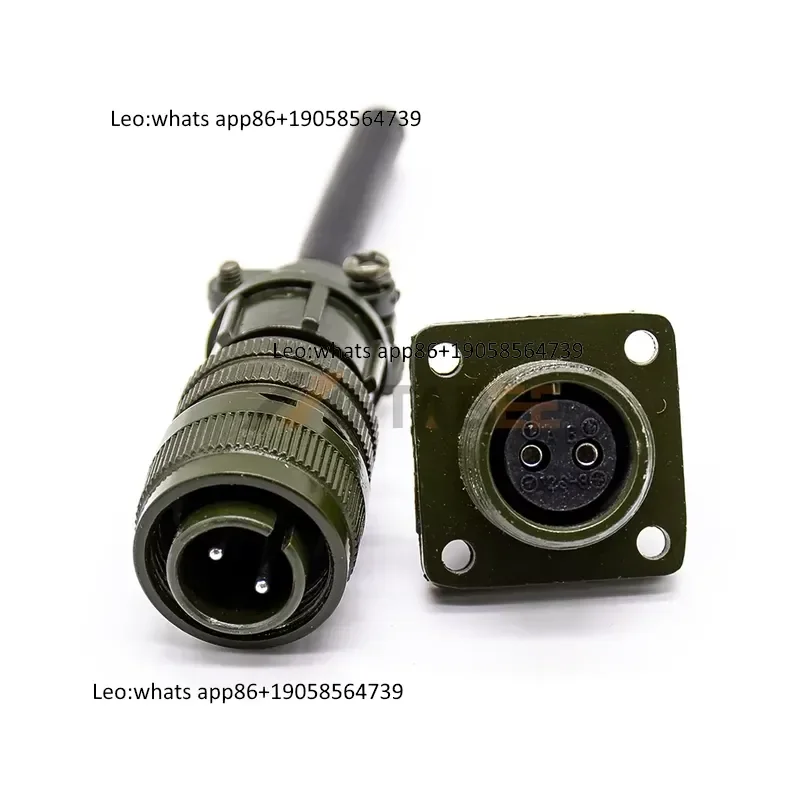 MS3106A12S-3P MS3102A12S-3S MIL-DTL-5015 Circular Connector 2 PIN 13A Power Signal Plug Socket Compatible MS3106A14S-6P