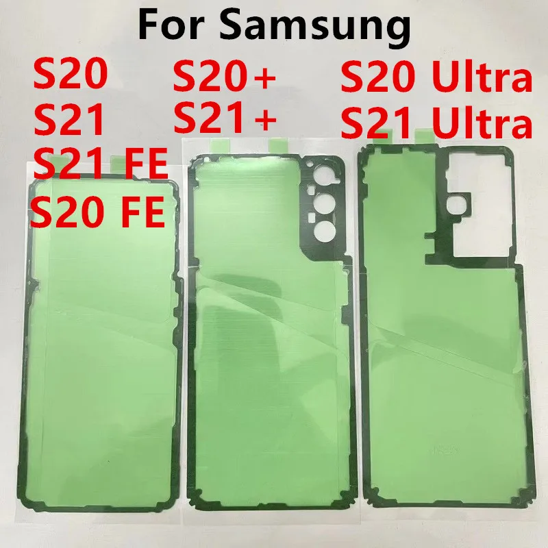 Do Samsung Galaxy S21 Ultra S20 Plus FE Tylna pokrywa baterii Naklejka samoprzylepna Klej Wodoodporna podwójna taśma G998 G996 G991 G988