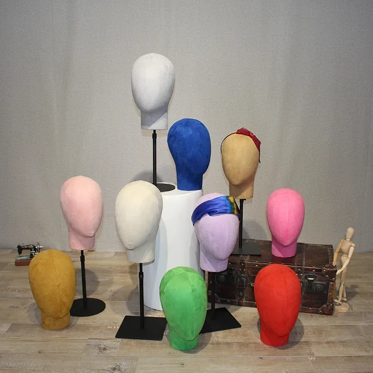Head mold high-end, men's and women's cloth hats, headbands, glasses, clothing stores, window display props display racks