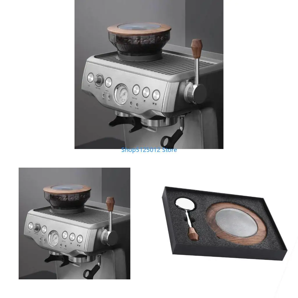 G8TC Coffee Machine Steam Knob Switches Modified Lever Walnut Bean Compartment Lid