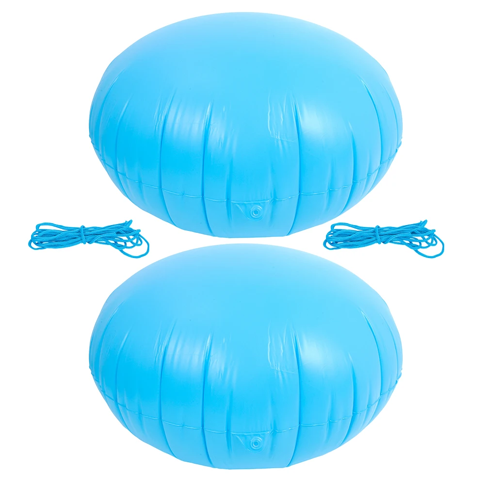 

2Pcs Inflatable Pool Pillow Large Round PVC Cushion Protective Cover Ice Equalizer for Above Ground Pools Winter Closing