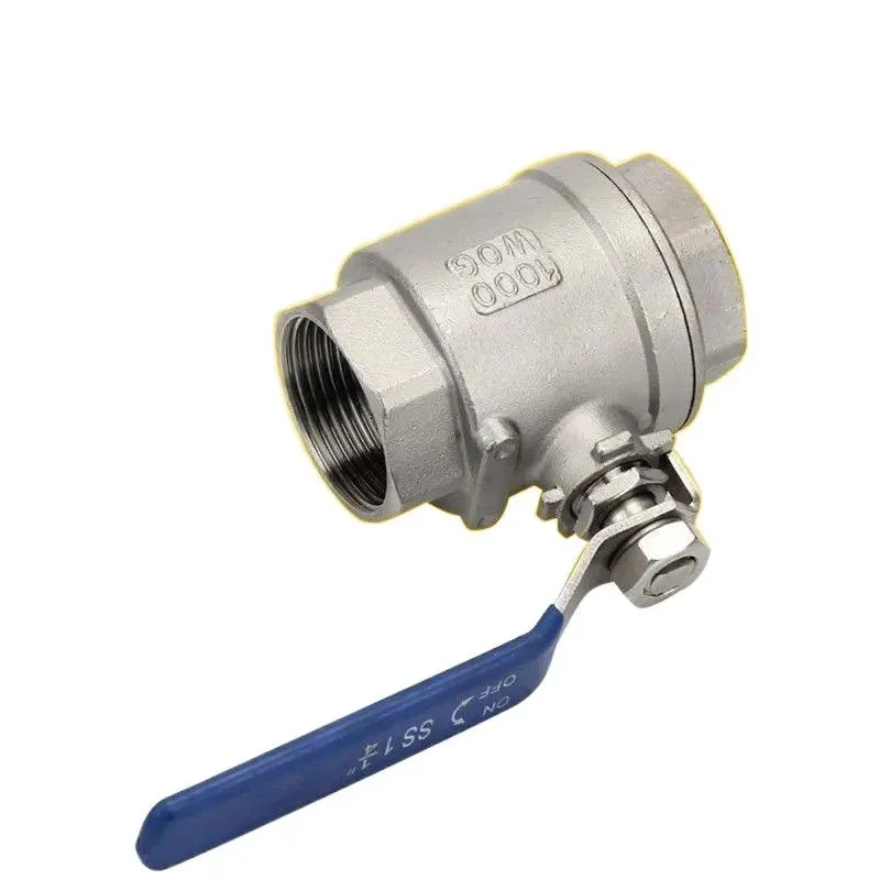 

resistant stainless steel 316 two-piece ball valve water pipe flow internal thread high temperature resistant switching valve
