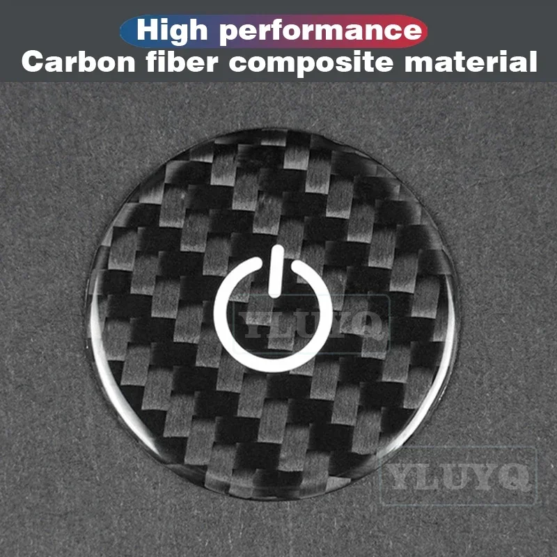 

Carbon Fiber Sticker for Porsche Taycan 2022 Accessories Interior Trim Car Engine Start Stop OFF Button CAR accessories