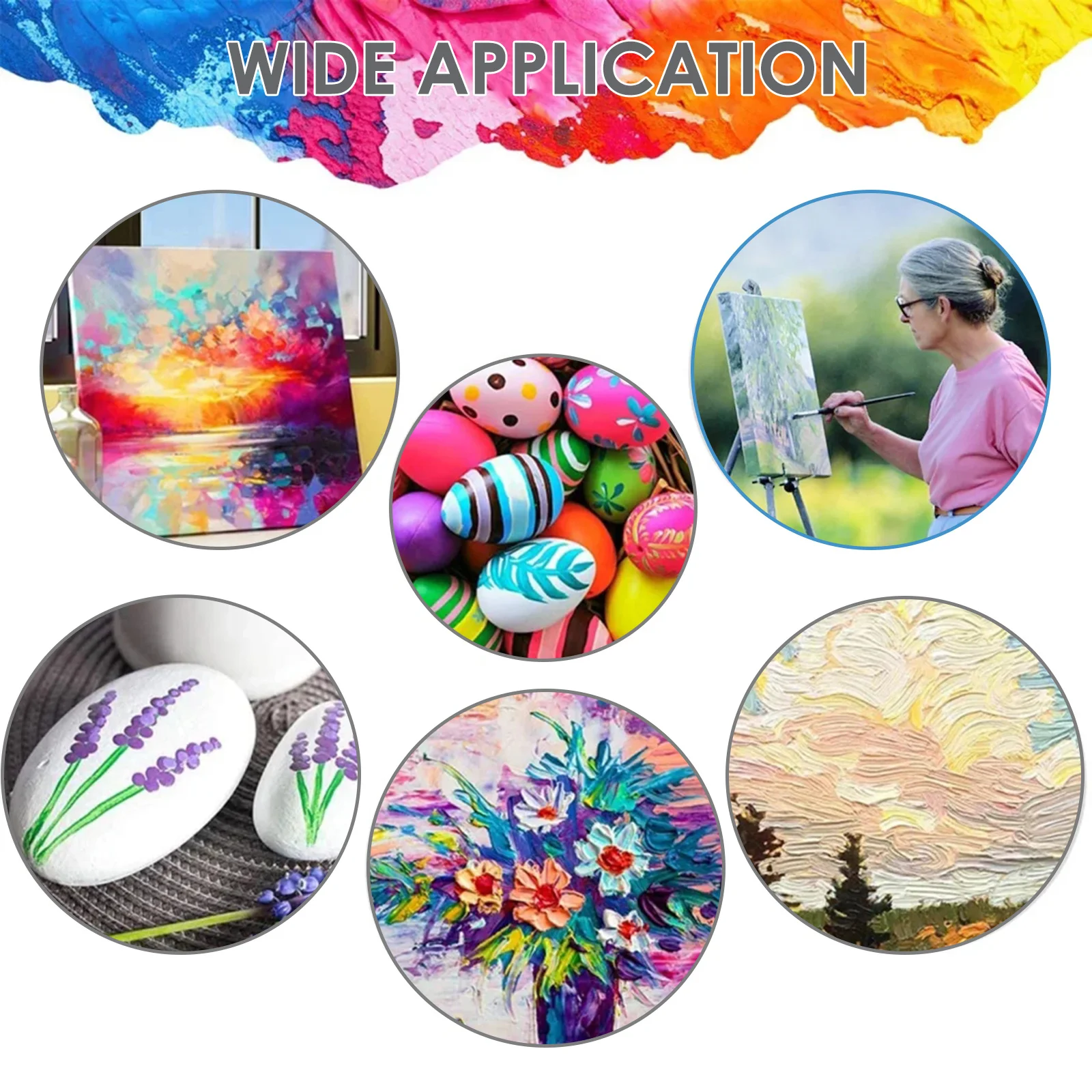 

20Pcs Oil Painting Brush Set Multi-Use Art Student Brush for Gouache Watercolor Acrylic Painting Supplies Paint