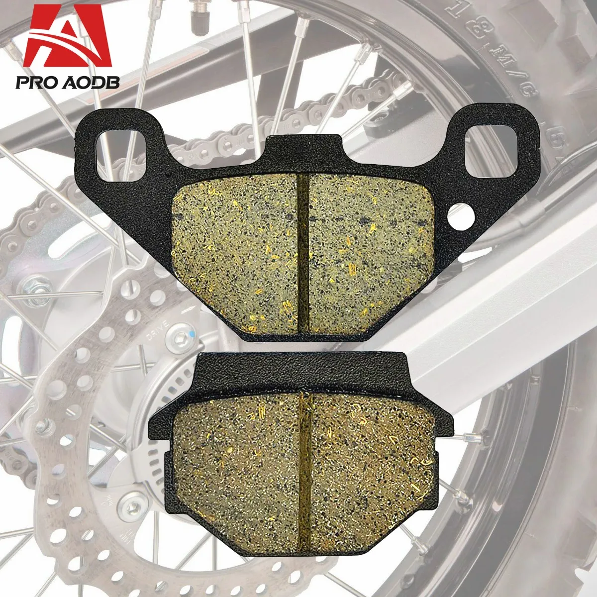 Rear Brake Pads Kit For KAWASAKI KX KLE KMX KSR For SUZUKI GSXR 50 (RB 50 H ) 1987 GN 125 EM EN EP ER ES ET etc Motorcycle