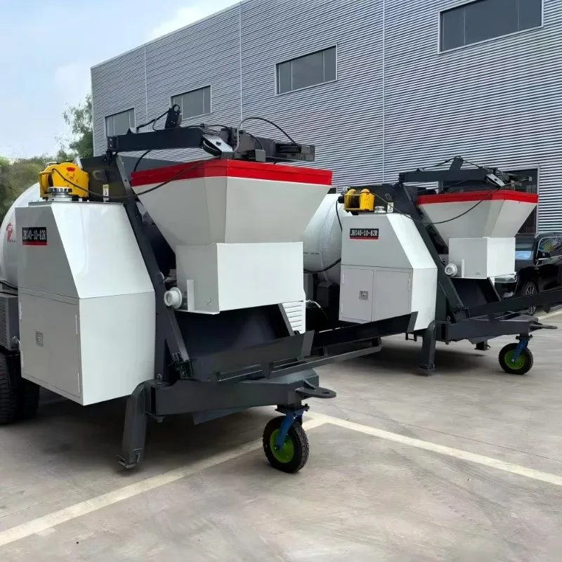 Customized Diesel Efficient Concrete Mixing Pump Machine For Remote And Confined Site Construction Pumping Capacity 40m3/h