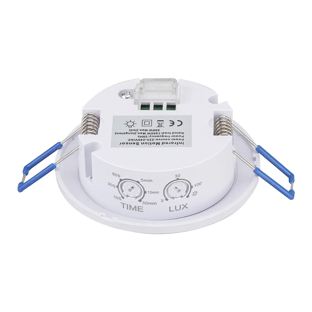 AC 220V-240V Adjustable Human Infrared Sensor Switch 500-1200W Infrared Motion Sensor Intelligent Switch 3-200LUX 6-8m Sensor