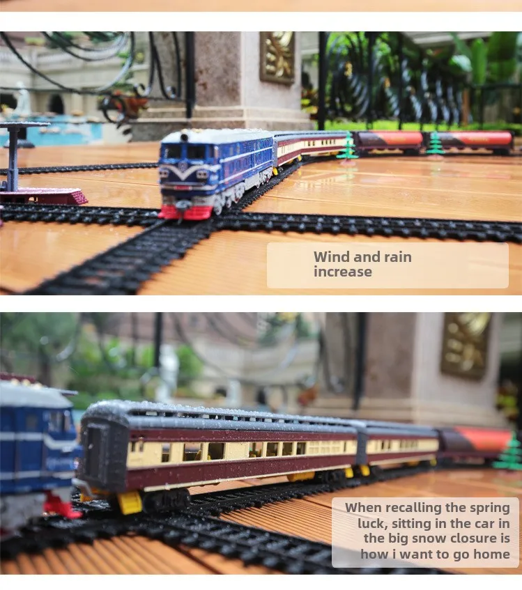 Simulation Dongfeng Train Head Aole Diesel Locomotive 4B Electric Track Train Collection Vehicle Toys