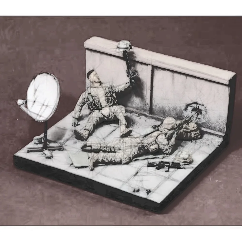 

Неокрашенная модель персонажа из смолы 1/35, комплект в стиле фэнтези, (с сценами), в разобранном и неокрашенном виде GK, 716R