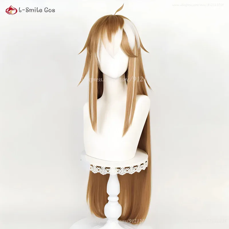 

2025 yiyiGame Miss Hina Wig Women Gorou Anime 100cm Brown White Straight Heat Resistant Wigs Cosplay Props