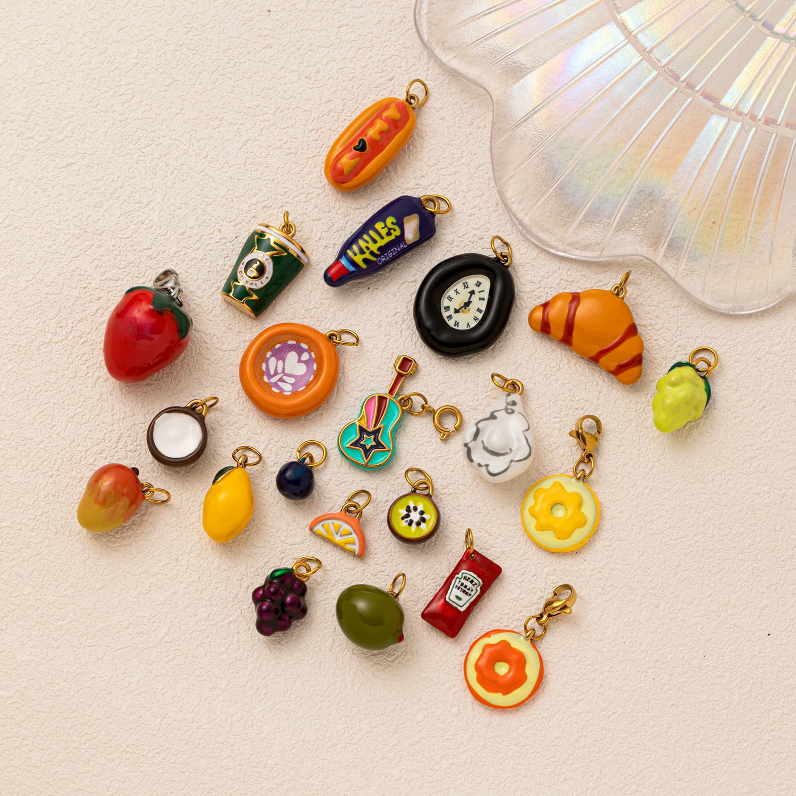 

Elegant DIY Stainless Steel Chain Necklace with Irregular Diamond Inlay, 18K Gold Plated Vacuum Finish Jewelry