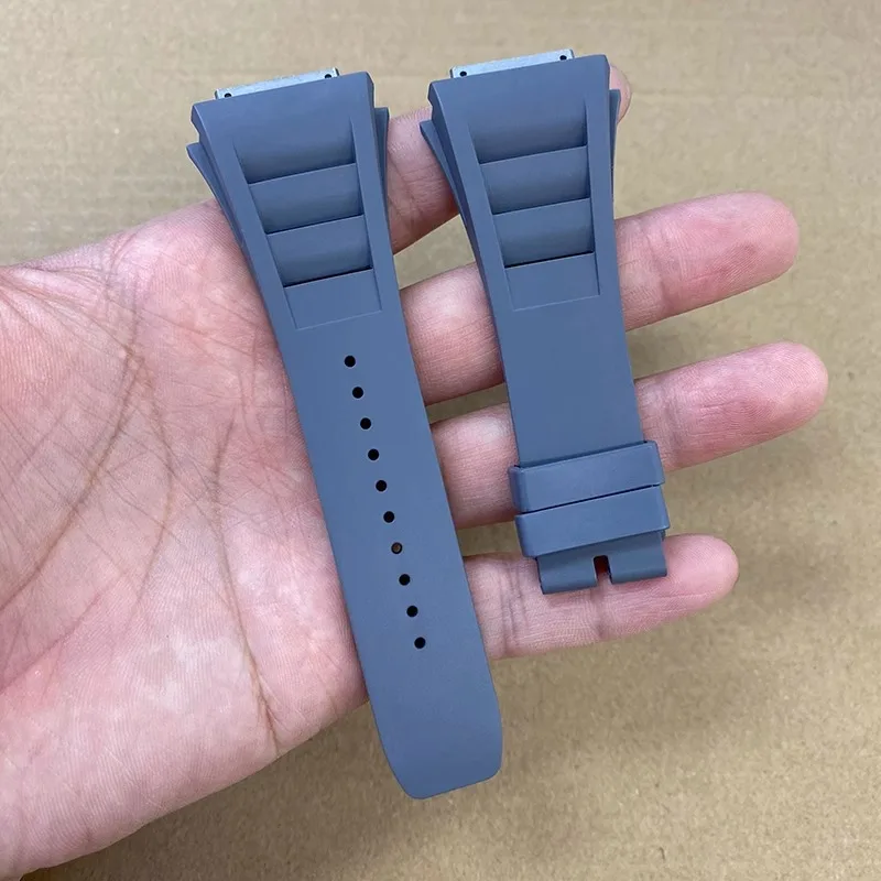 

XIANERSHANG Top Titanium Interface Fluororubber Watchbands R-ICHARD M-ILLE RM030 Original Style Strap 26MM*18MM*19MM VITON Belt