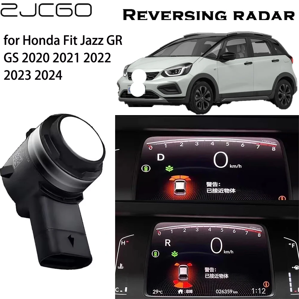 

ZJCGO Original Sensors Parking Sensor Assistance Backup Radar Buzzer System For Honda Fit Jazz GR GS 2020 2021 2022 2023 2024