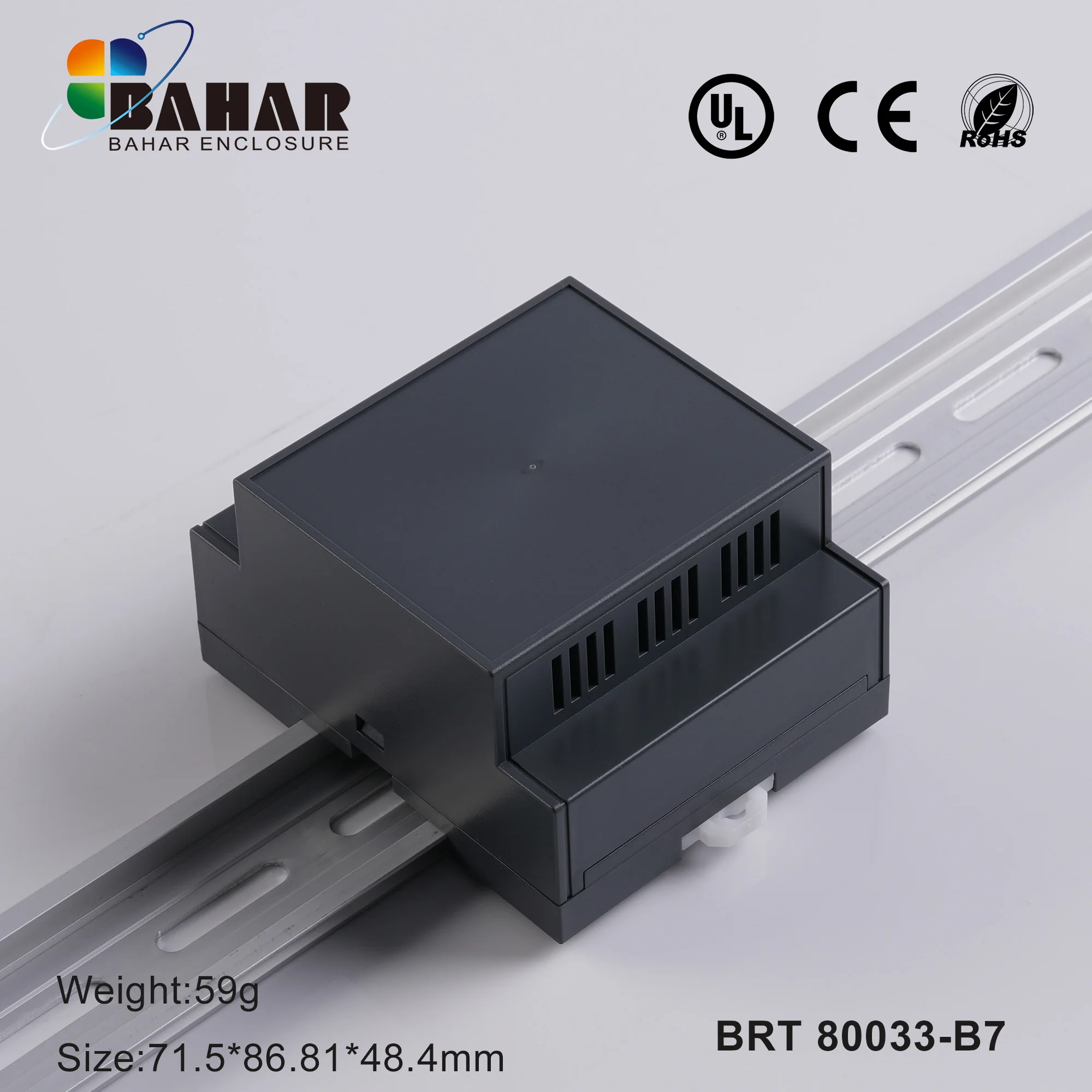 Power Electronic Components Housing Industrial Control Box DIN Rail Enclosure PLC Control Box BAHAR ENCLOSURE BRT 80033