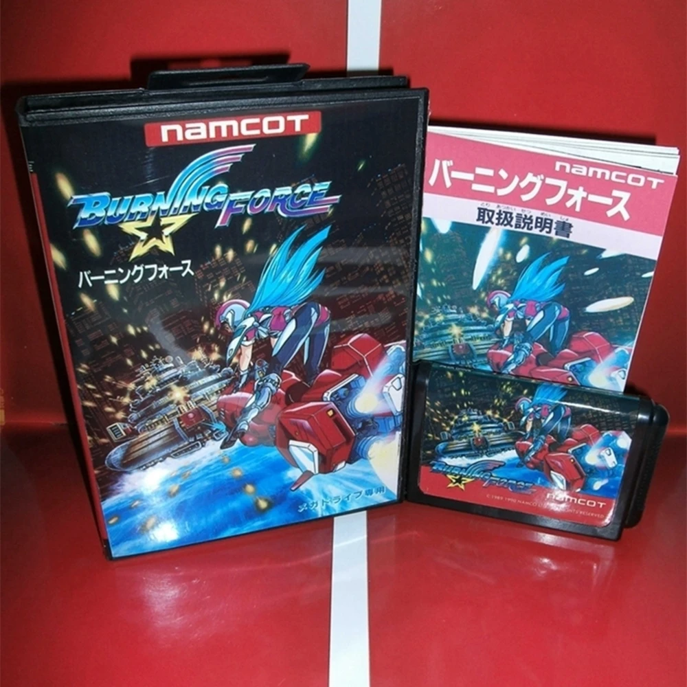 Burning Force with Box and Manual for 16 Bit Sega MD Game Cartridge Megadrive Genesis System