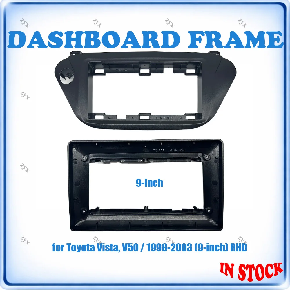 

Car Radio Fascia Frame For Toyota Vista V50 1998-2003 9 inch RHD Wiring Harness Power Cable Car Accessories Plug & Play