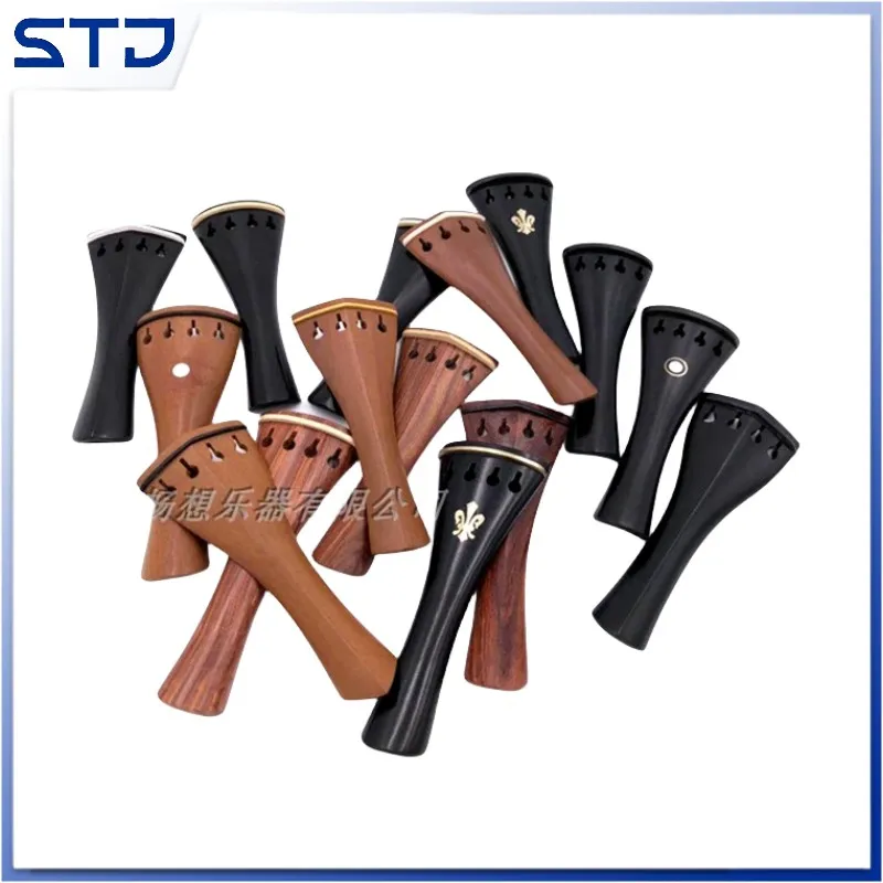 Top grade 1pcs 4/4 Violin Fiddle Hill Style Tailpieces Carved  jujube wood/ebony wood/rosewood violin parts Tailgut Tailcord