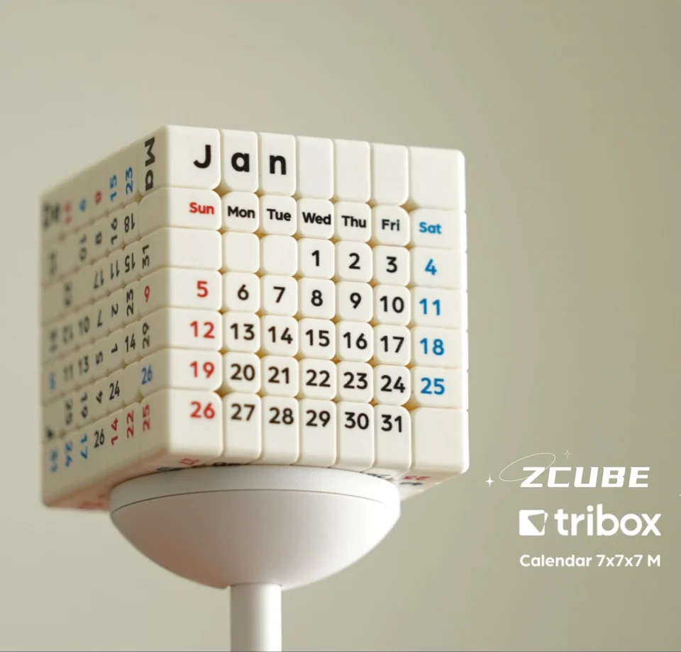 Z-Cube & Tribox Calendar 7x7 Magnetic Cube 7x7x7 Speed Cube