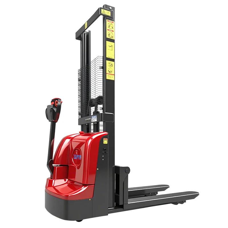 Customized 1000kg Capacity Forklift 3000mm Material Forks Full Electric Power Pallet Stacker