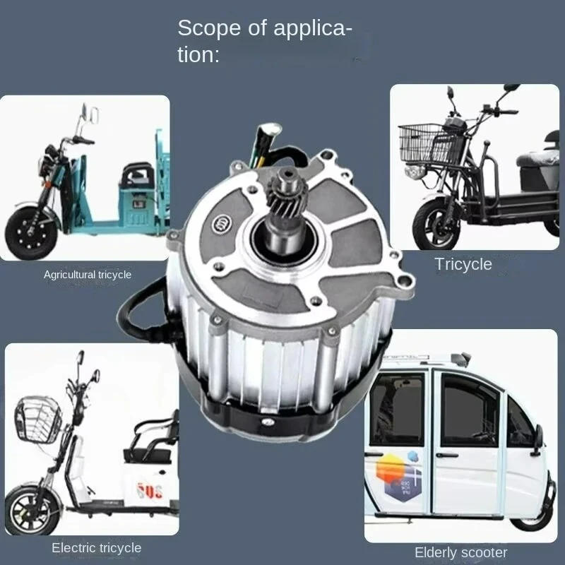 1500w High Speed Motor Brushless Differential Motor 48v 60v 72v Brushless Dc Motor Electric Tricycl Mini Car Engine
