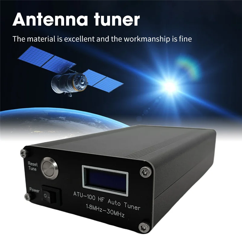 ATU-100 HF Auto Tuner By N7DDC+0.91 OLED V3.1 DIY Radio Antenna Tuner 100W HF Antenna