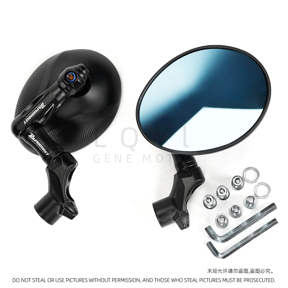 

Universal 10mm aluminum Rearview Mirrors Motorcycle Motocross Scooter E-bike Racing Motorbike Side Mirror Anti Reflective