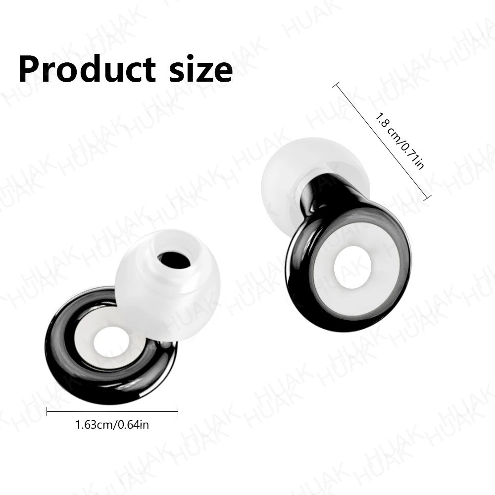 HUAK Plus Ear Plugs For Noise Reduction + Mute for Extra Coverage Everyday Noise Relief with Clear Speech for Social Gatherings