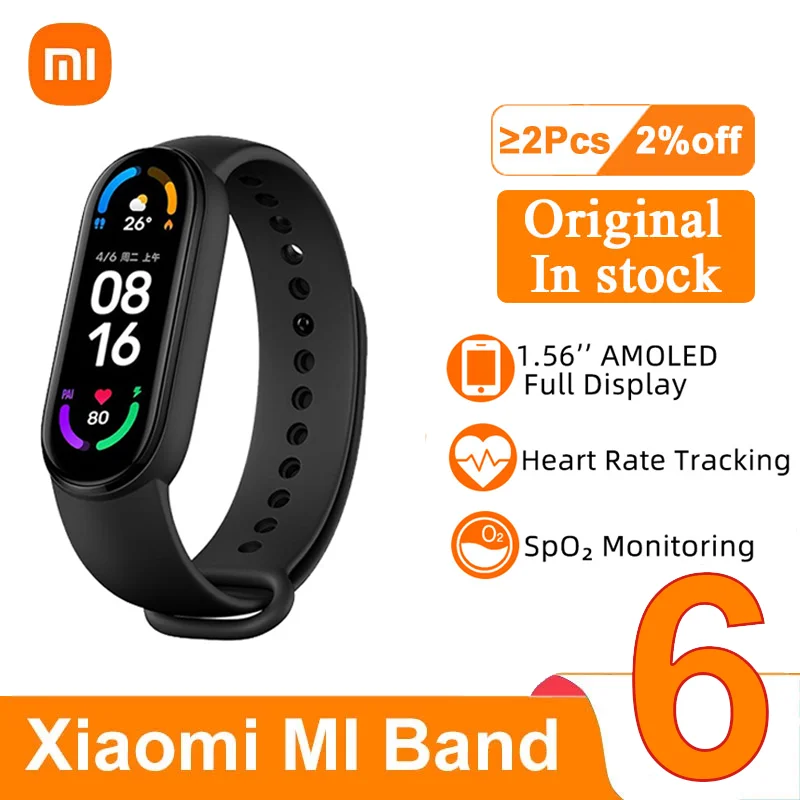 Original global version xiaomi band 6 Nostalgic mi band 6 multi-lingual xiaomi mi band global version fitness xiaomi