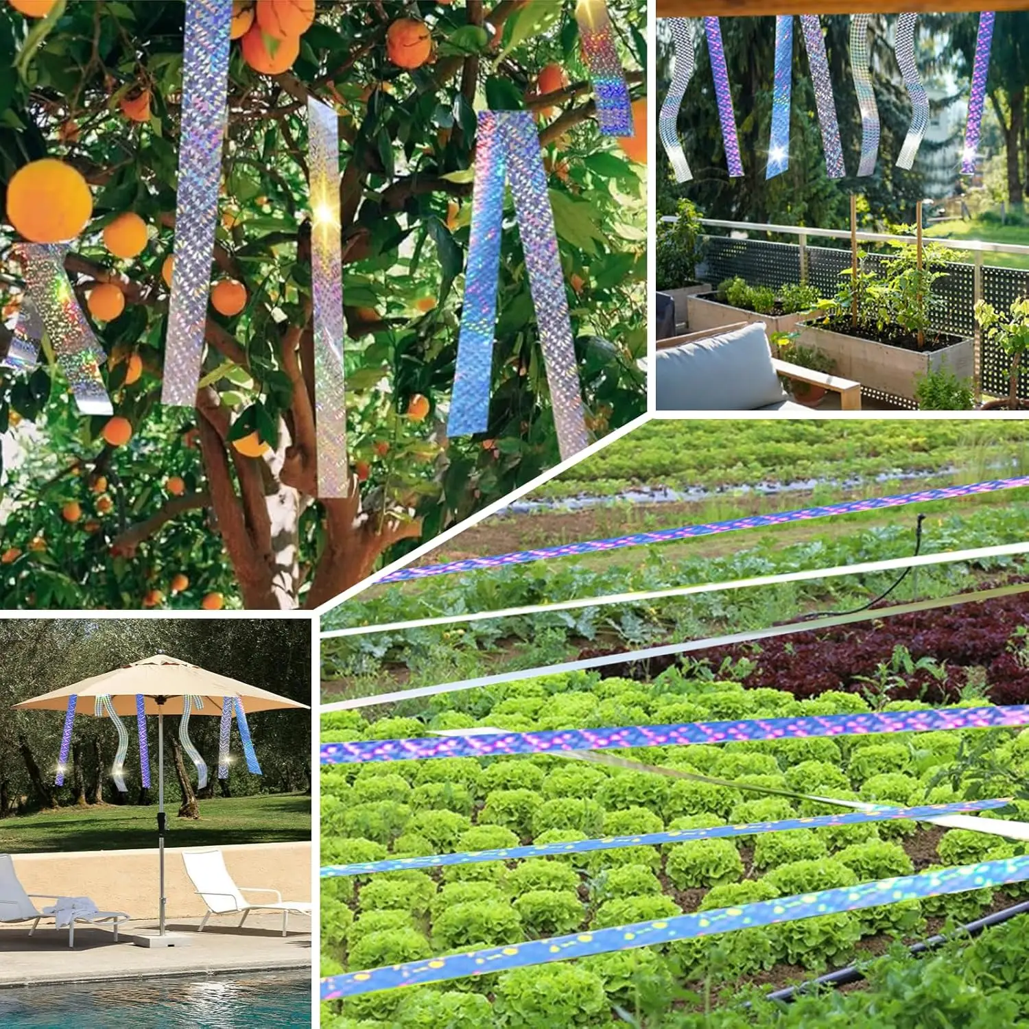 الطيور عاكس الشريط طارد الحمام بعيدا الشريط مكافحة الطيور الليزر فلاش الشريط مزدوج الوجهين حديقة بستان الطيور واقية تخويف الأشرطة