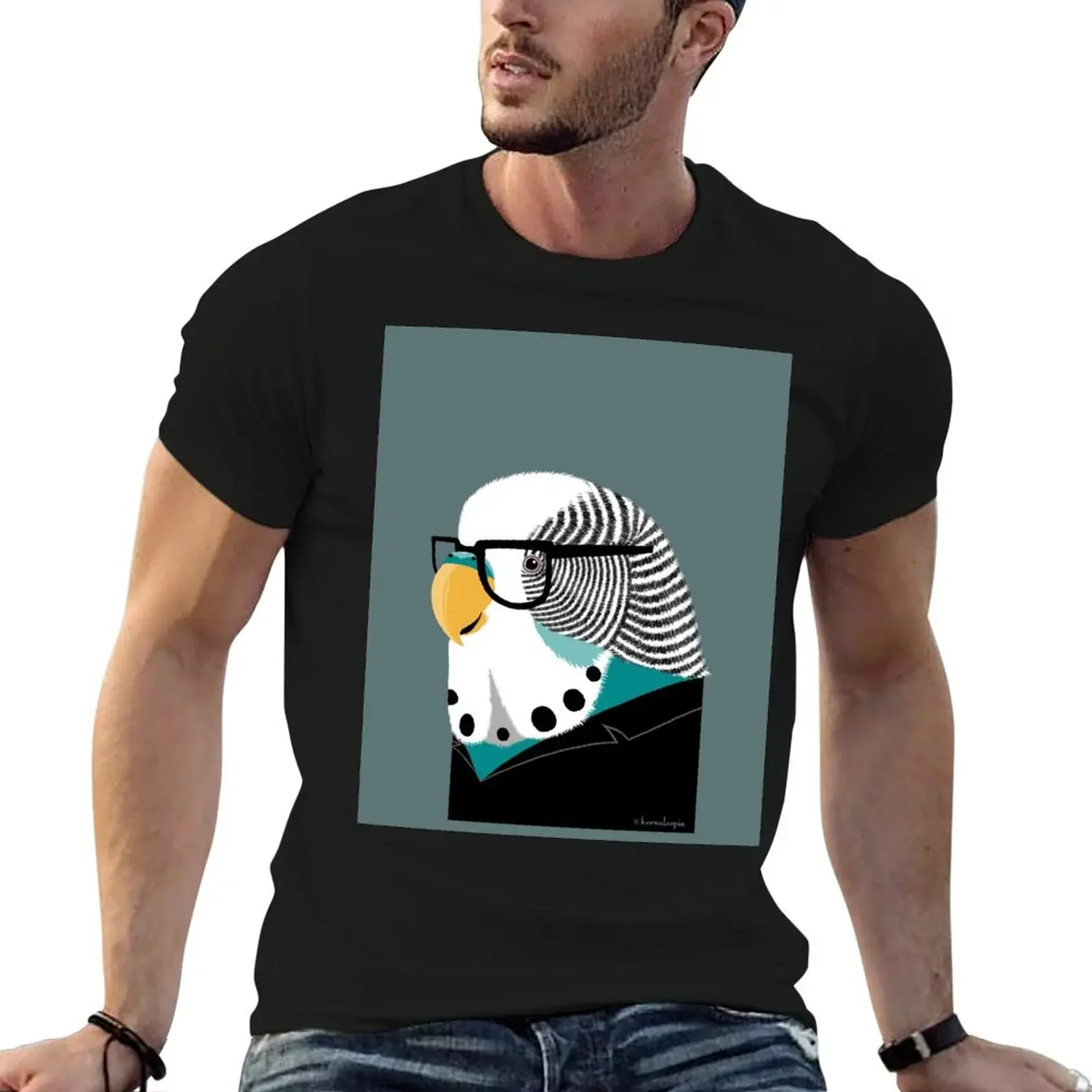 

Bird Brain T-Shirt summer 2025 blue archive oversizeds black t-shirts for men