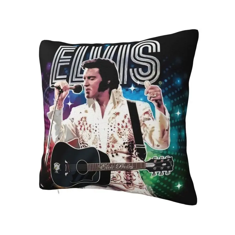 American Singer Actor Elvis Cushion Cover 45x45cm And Rock King Velvet Luxury Pillow Case for Sofa