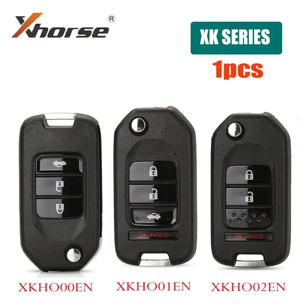 1pcs Xhorse VVDI Universal Car Remote Key XKHO00EN/XKHO01EN/XKHO02EN Wire Remote Control Key 4 Buttons for Honda Type Car Keys