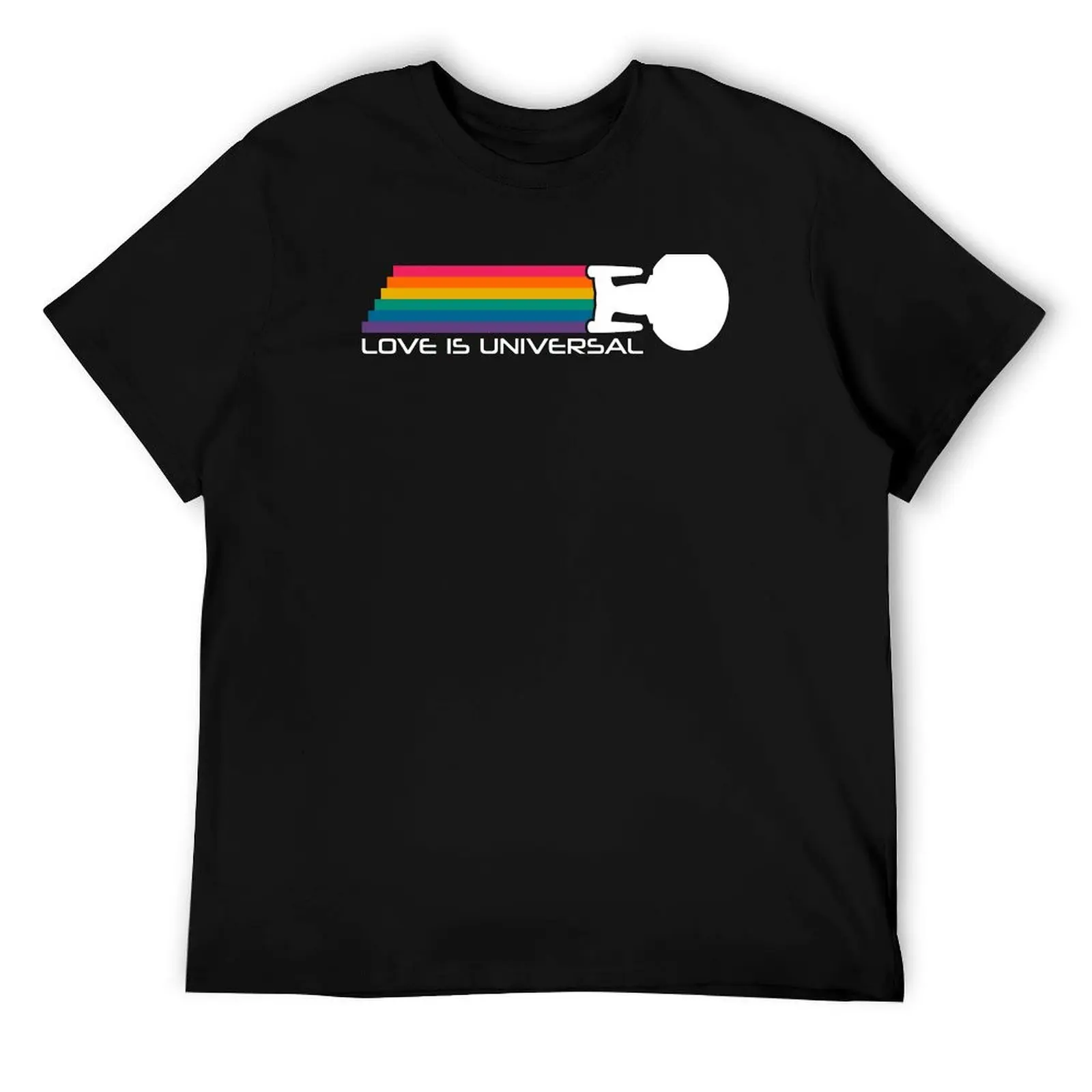 

Star Trek: The Next Generation Pride Love Is Universal Rainbow Ship T-Shirt t shirt man cotton cotton t shirt pack T-Shirt