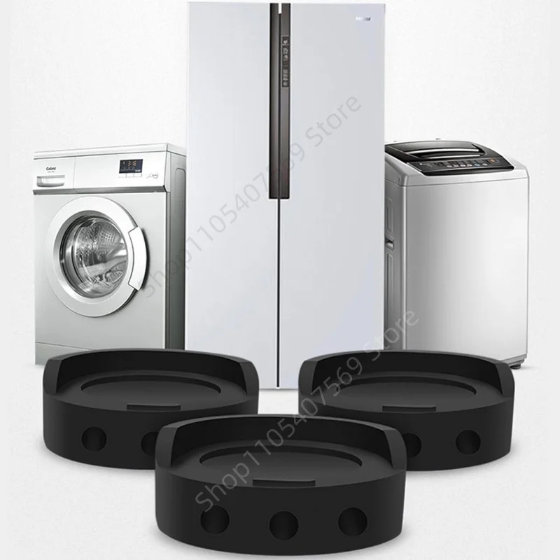 4Pcs Washing Machine Anti Vibration Pads Silent Universal Multi-purpose Furniture Leg Pad Refrigerator Base Rubber Fixed Pad