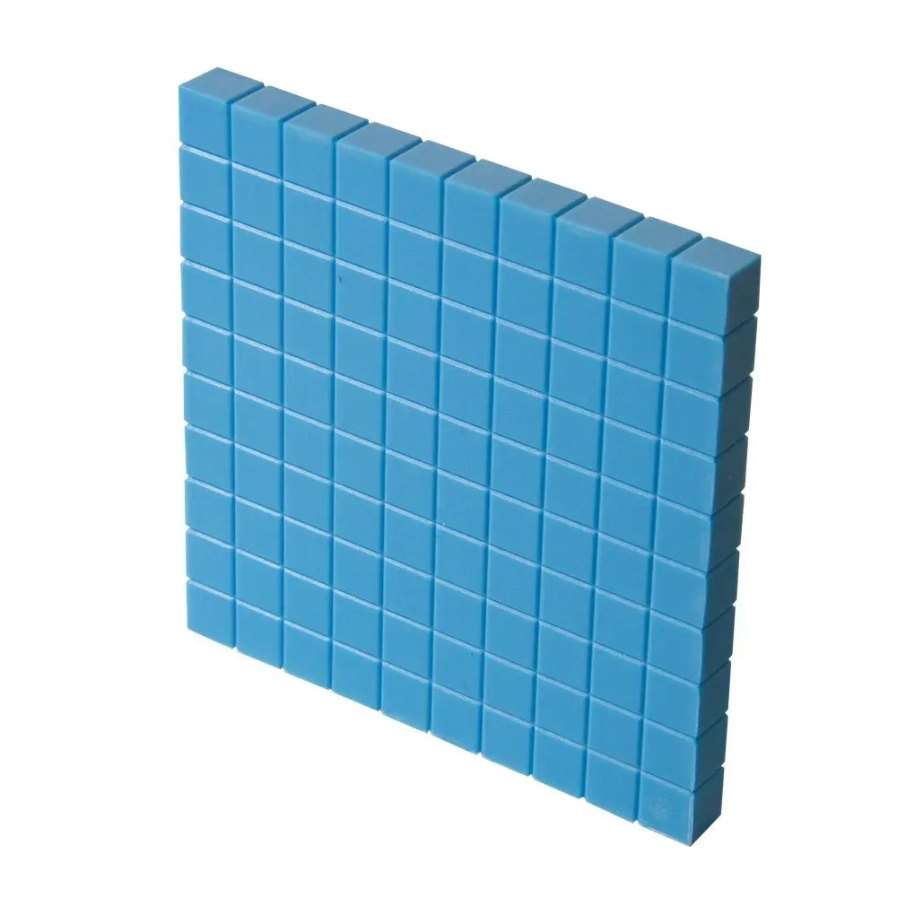 1610 blocchi, base in plastica blu dieci blocchi, manipolatori di valore situazionale, base 10 blocchi, manipolatori di conteggio, manipolatori matematici