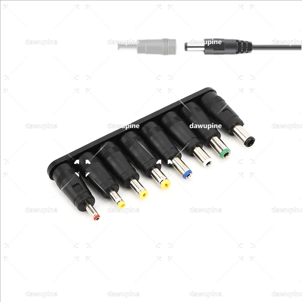 8 Pcs AC DC 5.5X2.1MM Female Jack Plug Adapter Connectors To 6.3 6.0 5.5 4.8 4.0 3.5mm 2.5 2.1 1.7 1.35mm Male Power Adapter
